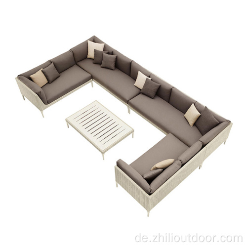 Rattan-Möbel-Aluminium-Patio-Garten-Sofa-Set